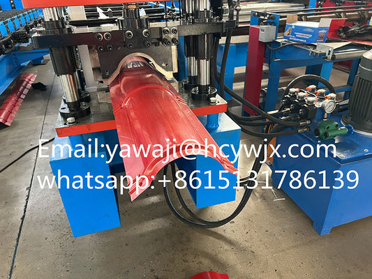 3 ফেজ 400mm রঙ ইস্পাত শীট ক্যাপ মেশিন / রোল ফরম সরঞ্জাম