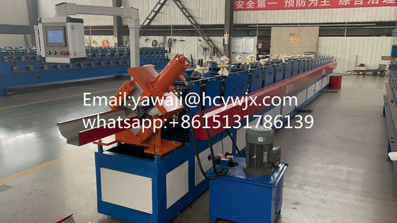 Rain Water Cr12 steel Gutter Roll Forming Machine With 18 Rows