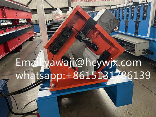 Galvanized Ridge Roofing Gutter Roof Panel Roll Forming Machine 410mm Width