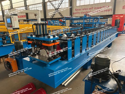 হাইড্রোলিক কাটিং ইন্টেলিজেন্ট স্টীল ছাদ টাইল ফর্মিং মেশিন