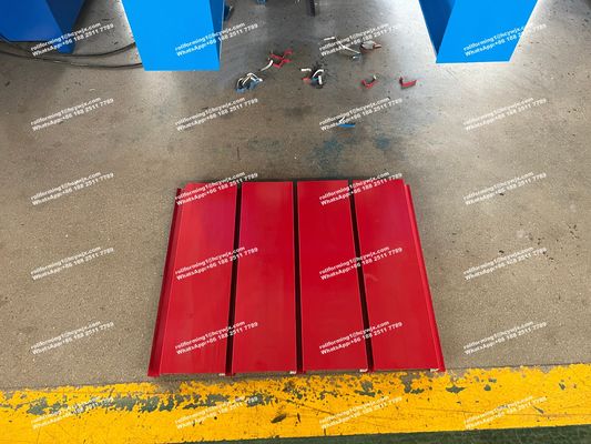 3 ফেজ ওয়াল শীট ওয়াল প্যানেল রোল ফর্মিং মেশিন পিএলসি নিয়ন্ত্রণ সিস্টেম