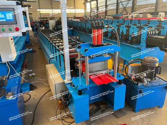 20 রোলার স্টেশন কন্ট্রোল সিস্টেম পিএলসি কন্ট্রোল কোল্ড স্টীল রোল ফর্মিং মেশিন