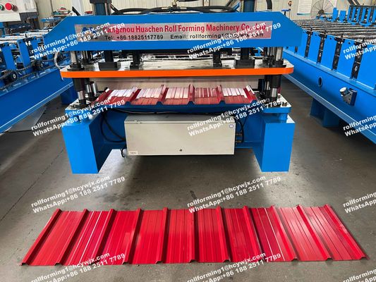 ইথিওপিয়া 600 পিএলসি কন্ট্রোল সিস্টেম ছাদ শীট তৈরির মেশিন আয়রন রোলিং মেশিন