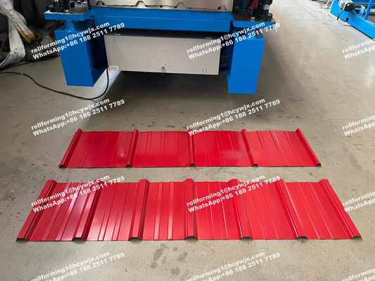 ইথিওপিয়া ৩০০ ৪০০ ডাবল রোল ফরমার ডাবল লেয়ার রোল ফর্মিং মেশিন