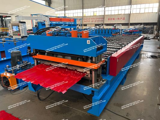 মেটাল টাইল ছাদ প্যানেল রোল ফর্মিং মেশিন