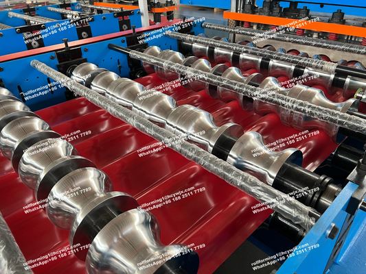 ছাদ টালি তৈরির মেশিন/চকচকে টালি তৈরির মেশিন/ইস্পাত শীট রোল ফরমার