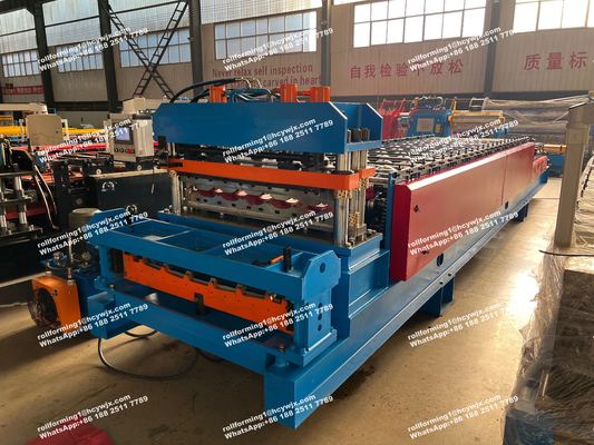 মেটাল ছাদ দেয়াল প্যানেল জন্য ডাবল স্তর রোল গঠন মেশিন বসনিয়া ও হার্জেগোভিনা