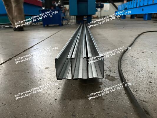 বিভাগীয় গ্যারেজ ডোর গাইড রেল ট্র্যাক স্লাইডিং রোল ফর্মিং মেশিন