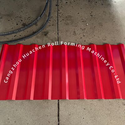 উচ্চ গতির 15m/min ডাবল স্তর corrugated রোল গঠন মেশিন প্যানাসনিক পিএলসি নিয়ন্ত্রণ এবং 45 # ইস্পাত quenching সঙ্গে