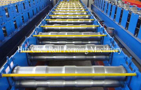 5.5KW Hydraulic Arc Glazed Roof Tile Roll Forming Machine For Family Construction