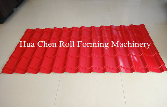 Wall Panel / Glazed Tile Roll Forming Machine , Auto Cold Roll Forming Equipment