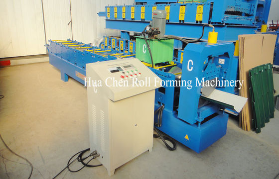 Galvanized Metal Roof Ridge Cap Roll Forming Machine with 2 Years Warranty