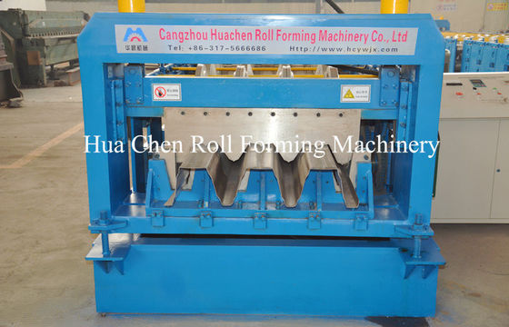 Metal Floor Deck Cold Roll Forming Machine for Thickness 1.5mm 22KW