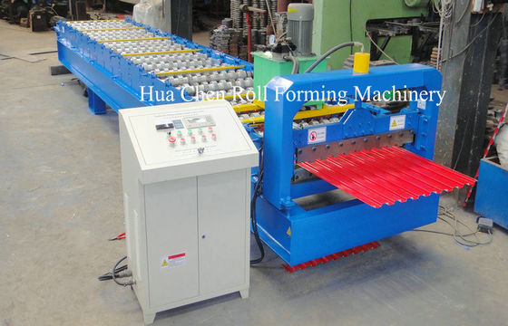 High Speed 3 Phases Shutter Door Roll Forming Machine With 18 Rows