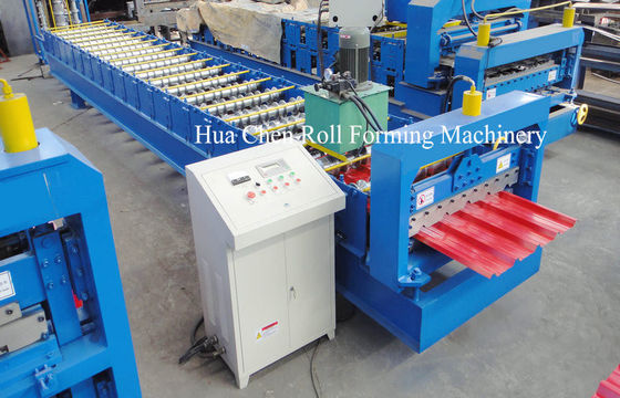 Asia Market 914 Material Roof Sheet Making Machine With SImens PLC Control