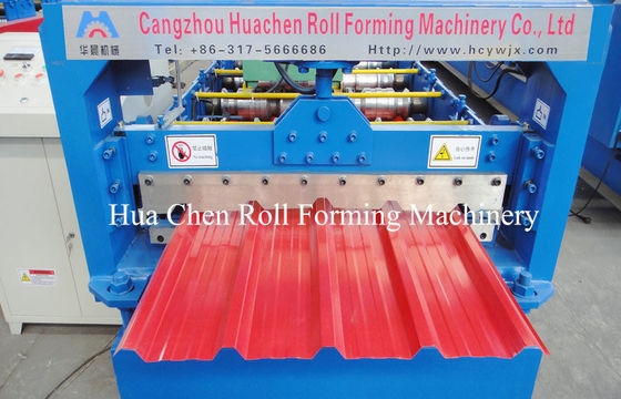 Asia Market 914 Material Roof Sheet Making Machine With SImens PLC Control