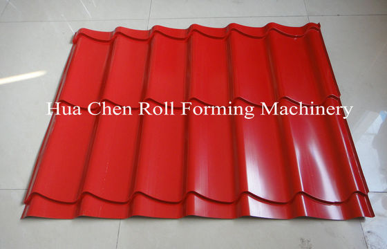 7.5Kw হাইড্রোলিক পাওয়ার টাইল এবং ছাদের ডাবল লেয়ার কোল্ড রোল ফর্মিং মেশিন সিই সহ