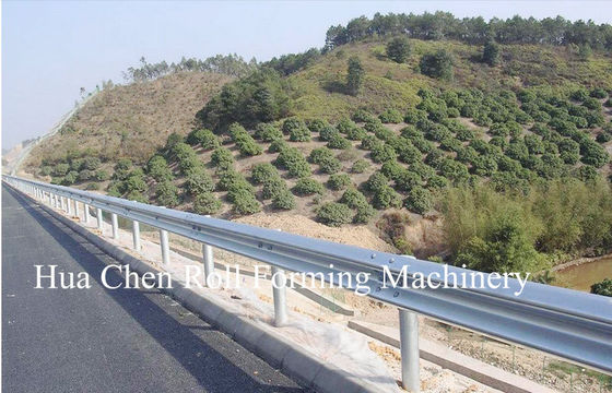 W Shaped Highway Guardrail Forming Machine with pre punch 3mm thickness