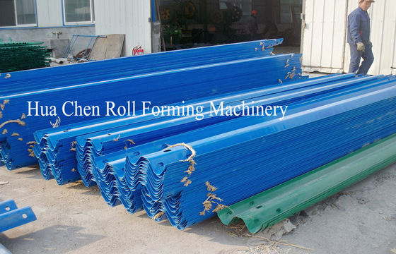 W Shaped Highway Guardrail Forming Machine with pre punch 3mm thickness