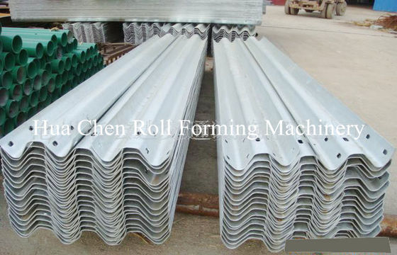 W Shaped Highway Guardrail Forming Machine with pre punch 3mm thickness