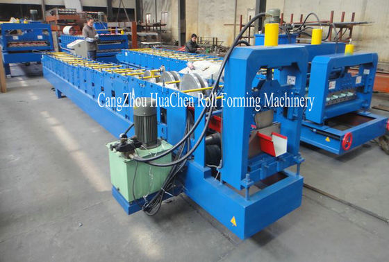 Quad Gutter Machine Downspout Gutter Roll Forming Machine Controled By PLC With Touch Screen