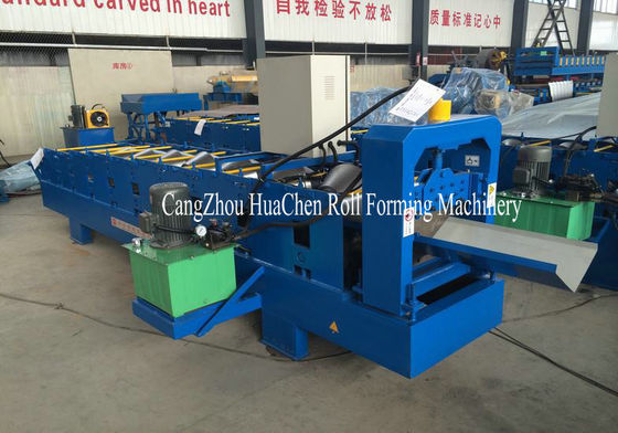 Color Coated Steel Galvanized Ridge Cap Roof Roll Forming Machine with output table
