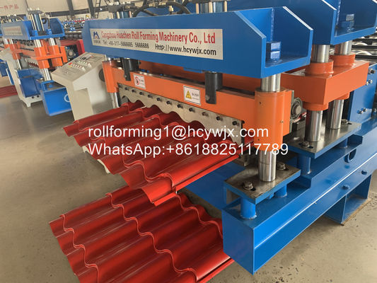 2 মি / মিনিট পিএলসি কন্ট্রোল অ্যান্টিক গ্ল্যাজেড টাইল রোল বিরচন মেশিন