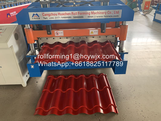 2 মি / মিনিট পিএলসি কন্ট্রোল অ্যান্টিক গ্ল্যাজেড টাইল রোল বিরচন মেশিন