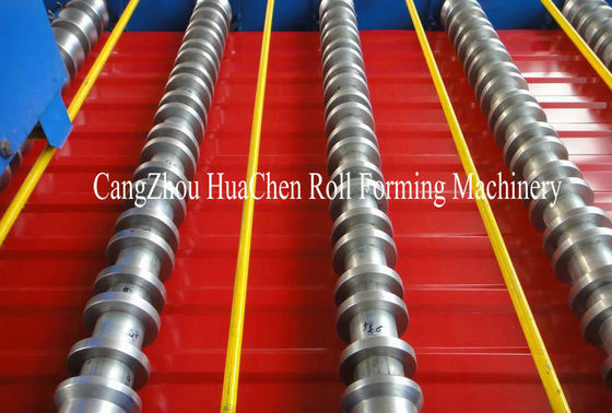1.25M Width Metal Profiling Wall Panel Roll Forming Machine With Hydraulic Precut