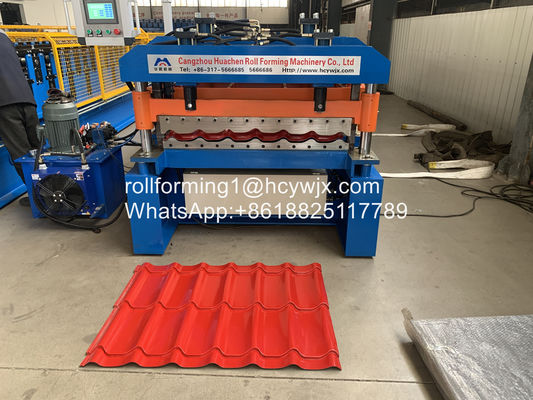 সিই স্টিল গ্লাসড টাইল রোল ফর্মিং মেশিন 380V