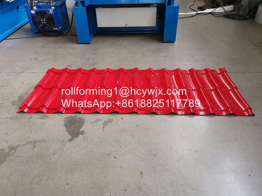 সিই স্টিল গ্লাসড টাইল রোল ফর্মিং মেশিন 380V