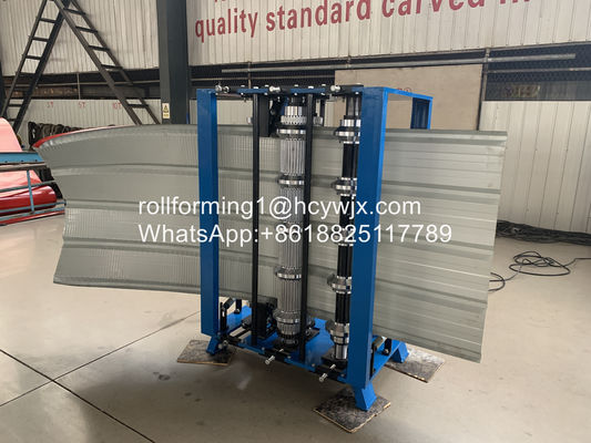 Ppgi Gi 6m/মিনিট ছাদের শীট ক্রাইম্পিং মেশিন Plc ম্যানুয়াল বেন্ডিং
