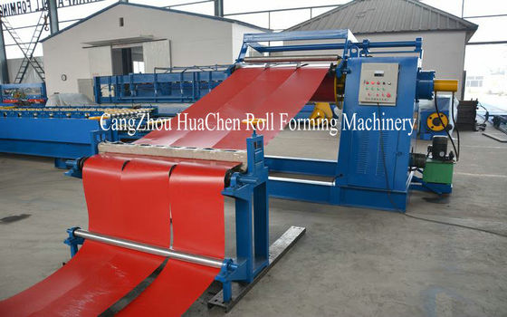 Automatic Color Coil Metal Plate Cutting Machine With CE / ISO , High Accuracy