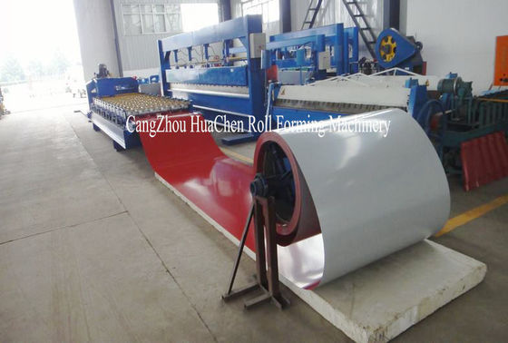 Hydraulic Automatic Glazed Tile Roll Forming Machine Special Model For Villa