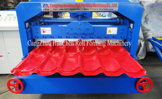 High Precision Villa Glaze Tile Roll Forming Machine 1220mm With 15 Row Rollers