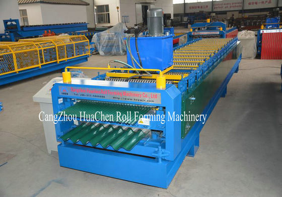 PLC Control Automatic Steel Double Layer Roll Forming Machine High Efficiency