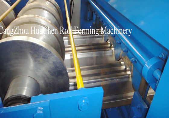 PLC Control Hydralic Cut Metal Deck Roll Forming Machine For 26 Roller Stations